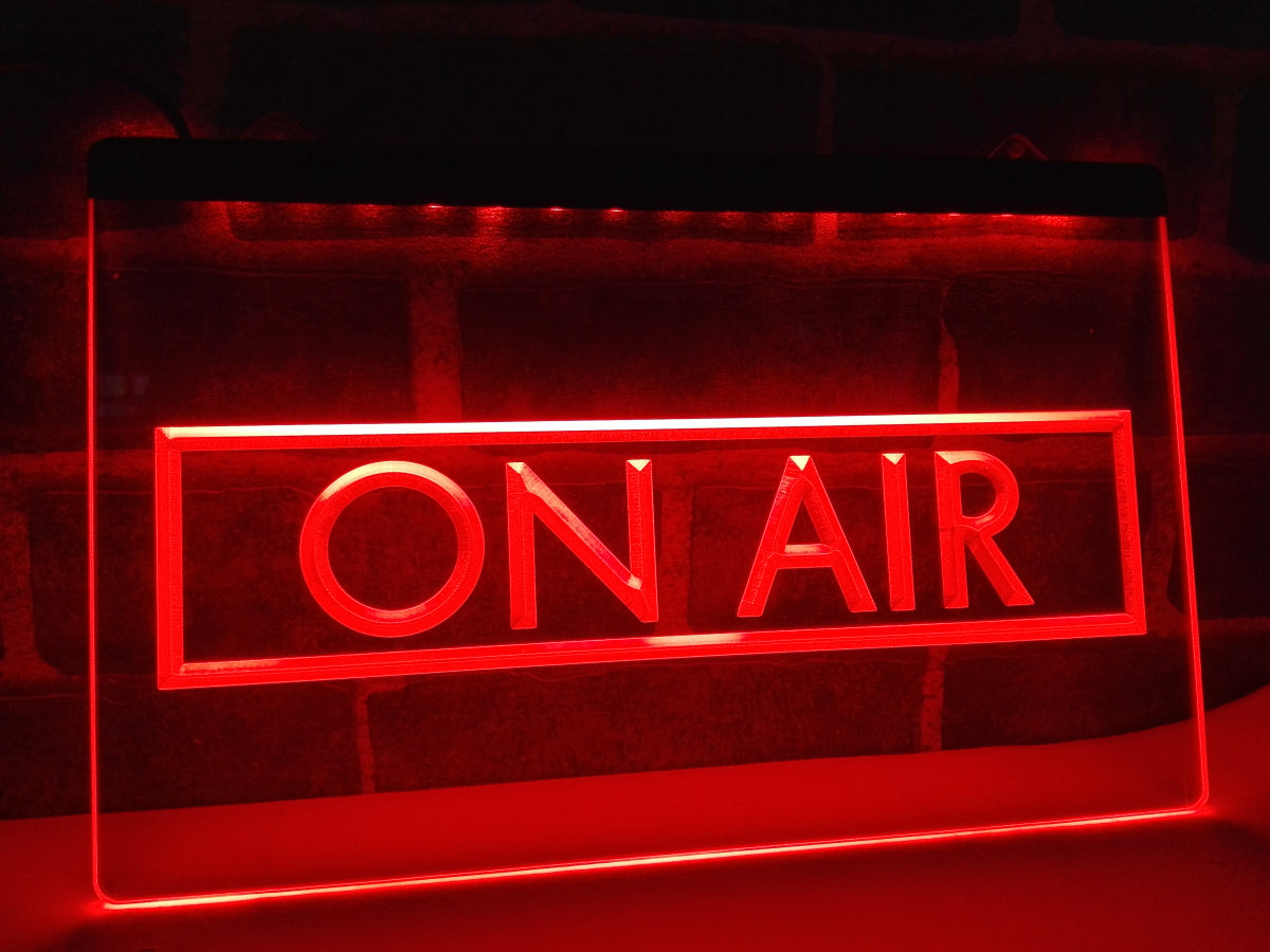 On Air LED Sign RED Radio Podcast Recording Studio USB Power