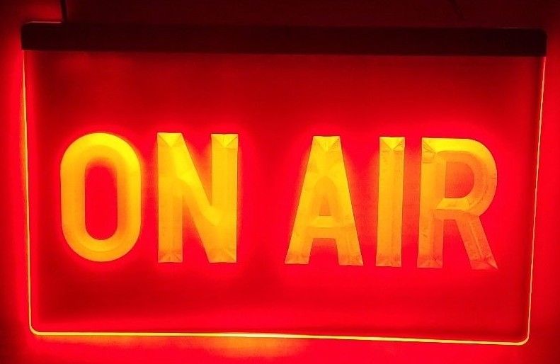 Live on Air Sign by CUSTOM NEON® for Studios, Radio Stations, Podcasts