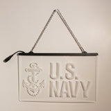 U.S. Navy LED Sign – Anchor Wall Light for Man Cave & Bar
