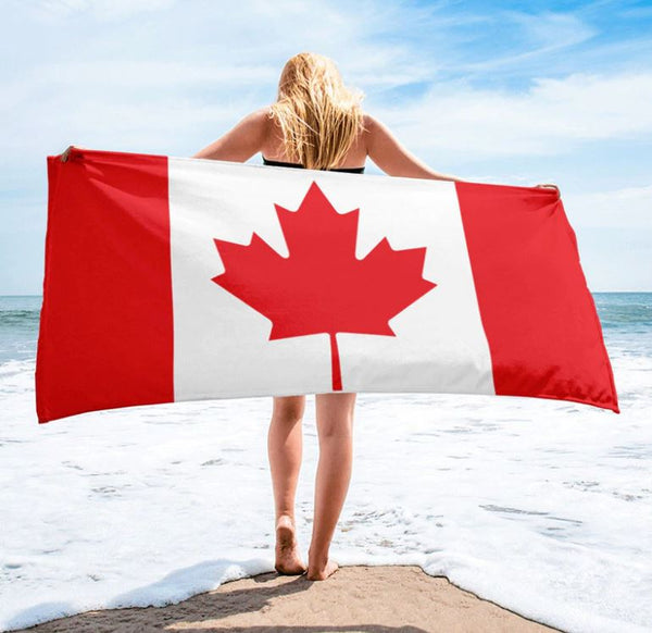 Canadian Flag Beach Towel