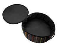 Snare Drum Backpack Tribal Knit with Sticks and Stand Pocket - 14 Inch
