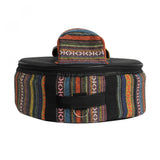 Snare Drum Backpack Tribal Knit with Sticks and Stand Pocket - 14 Inch