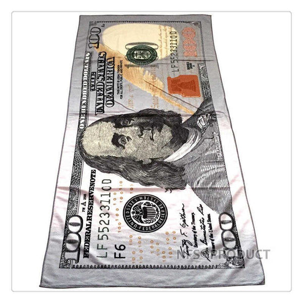 $100 Bill Beach Towel