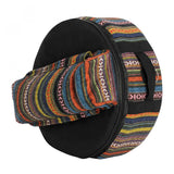 Snare Drum Backpack Tribal Knit with Sticks and Stand Pocket - 14 Inch