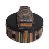 Snare Drum Backpack Tribal Knit with Sticks and Stand Pocket - 14 Inch