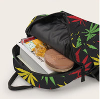 Rasta Weed Leaf Backpack - Rastafari Marijuana