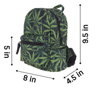 Small Weed Leaf Backpack
