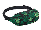 Marijuana Fanny Pack - Green Weed Leaf