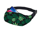 Marijuana Fanny Pack - Green Weed Leaf