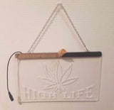 High Life Weed LED Sign Smoke Marijuana Light - 1st Door Imports