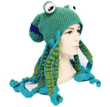 Crochet Octopus Beanie - Hand Woven Hat