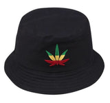 Rasta Weed Leaf Bucket Hat