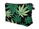 Weed Leaf Cosmetic Bag - Make up - Travel Storage