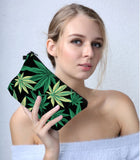 Weed Leaf Cosmetic Bag - Make up - Travel Storage