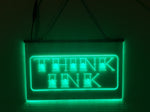 Think Ink Tattoo LED Sign Parlor Light Open