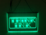 Think Ink Tattoo LED Sign Parlor Light Open