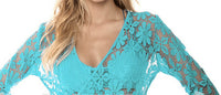 Floral Lace Swimsuit Cover Up Robe - 1st Door Imports