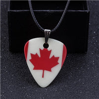 Canadian Flag Guitar Pick Necklace - 1st Door Imports