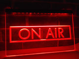 Framed On Air LED Sign RED Radio Podcast Show Recording Studio - 1st Door Imports