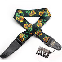 Sunflower Guitar Strap Kansas Country Folk Music - 1st Door Imports