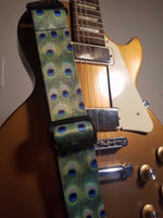 Peacock Tail Feather Guitar Strap - 1st Door Imports