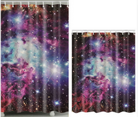 Space Nebula Shower Curtain Galaxy Universe 60 x 72 Inch - 1st Door Imports