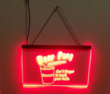 Beer Pong "don't forget to wash your balls" LED Sign - 1st Door Imports