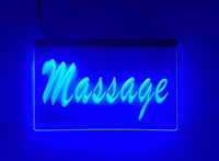 Blue Massage LED Sign