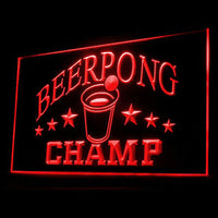 Beer Pong Champ LED Sign Drinking Game Light College - 1st Door Imports