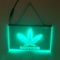 Cannabis LED Sign Weed Smoke Marijuana Light