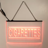 Cigarettes LED Sign Tobacco Shop Convenience Store Light