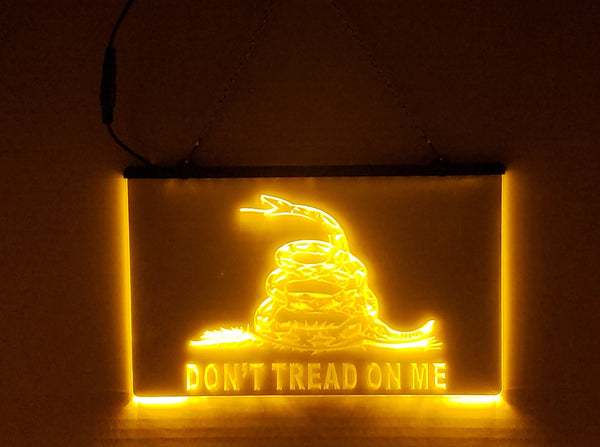 Gadsden Flag LED Sign Light American Revolution Patriot