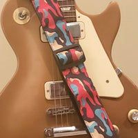 Blue Urban Camo Guitar Strap