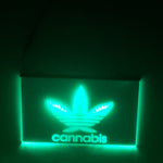 Cannabis LED Sign Weed Smoke Marijuana Light