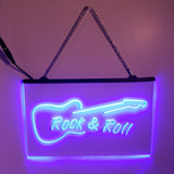 Rock and Roll LED Sign Studio Man Cave