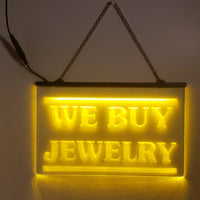 We Buy Jewelry LED Sign Pawn Shop Jeweler