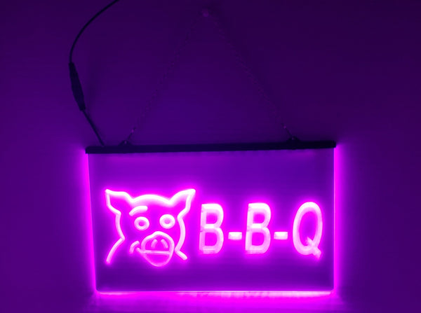 BBQ Pig LED Sign - Barbeque Restaurant