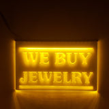 We Buy Jewelry LED Sign – Lighted Pawn Shop & Jewelry Buyer Window Sign